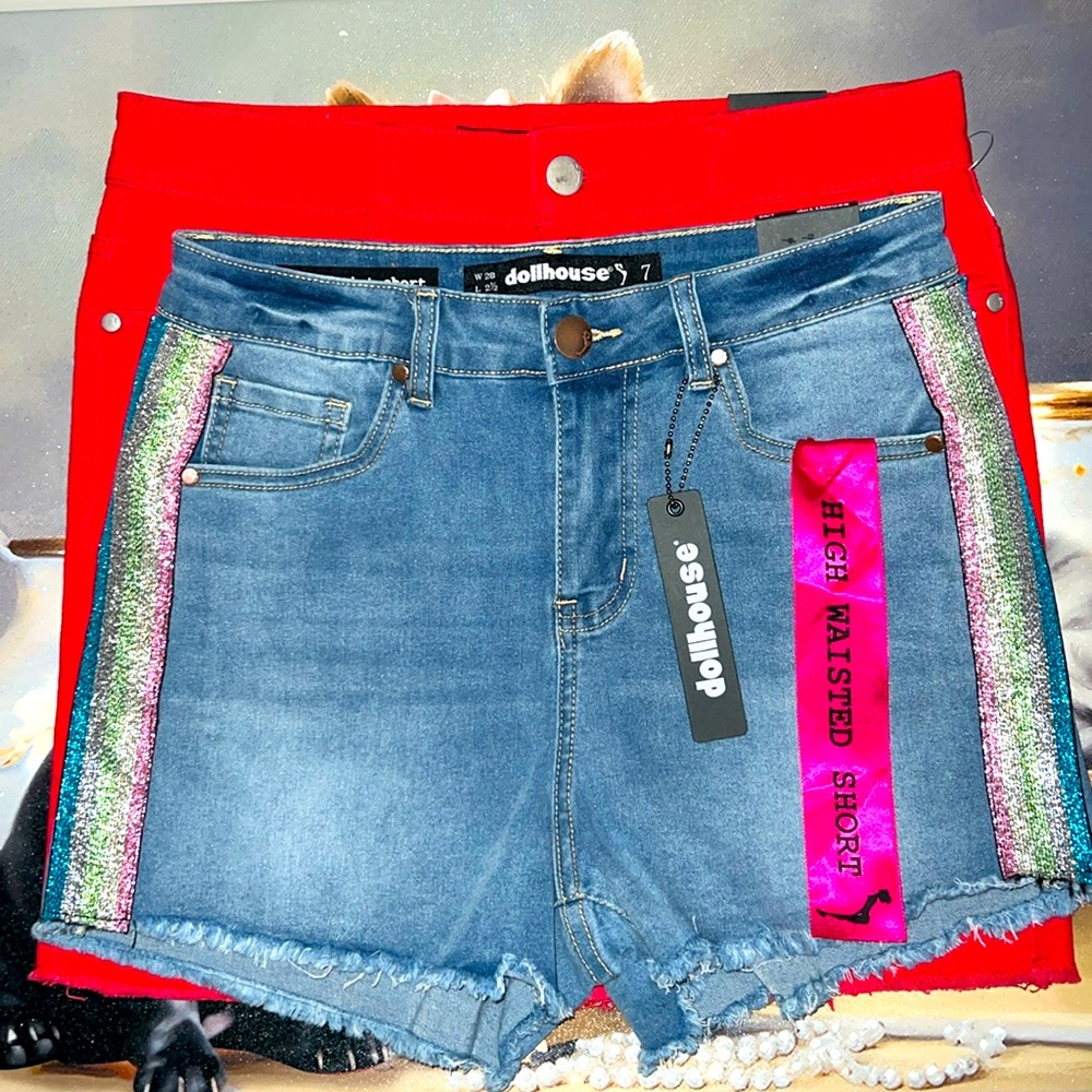 $15 sale for 2 Dollhouse denim size 7/w28